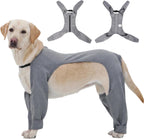 Cooling Touch Dog Surgery Recovery Suit, 4-Leg Dog Recovery Sleeve to Stop Licking & Scratch, Puppy Surgical Suit for Front & Back Leg, Dog Cone Alternative & Outdoor Dust Pants, Purple, S - Image 9