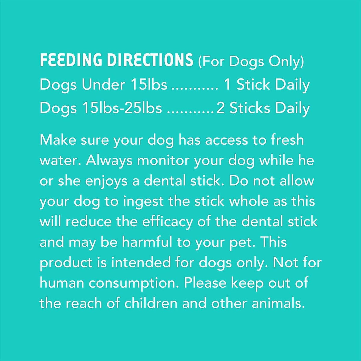 Ingredient label of authentic Iheartdogs Brushy Sticks