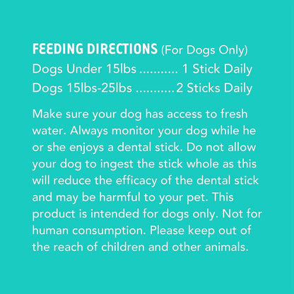 Ingredient label of authentic Iheartdogs Brushy Sticks