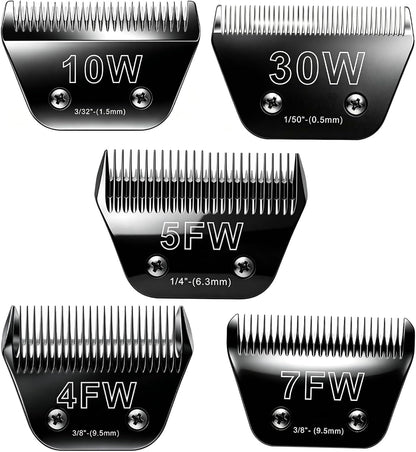 2PCS 7FC Blades Dog Grooming Blades Compatible with Andis Dog Clippers Blades,Dog Clipper Blades Compatible with Oster A5,Wahl km10 Dog Clippers for Animal Dog Cat Horse - Image 12