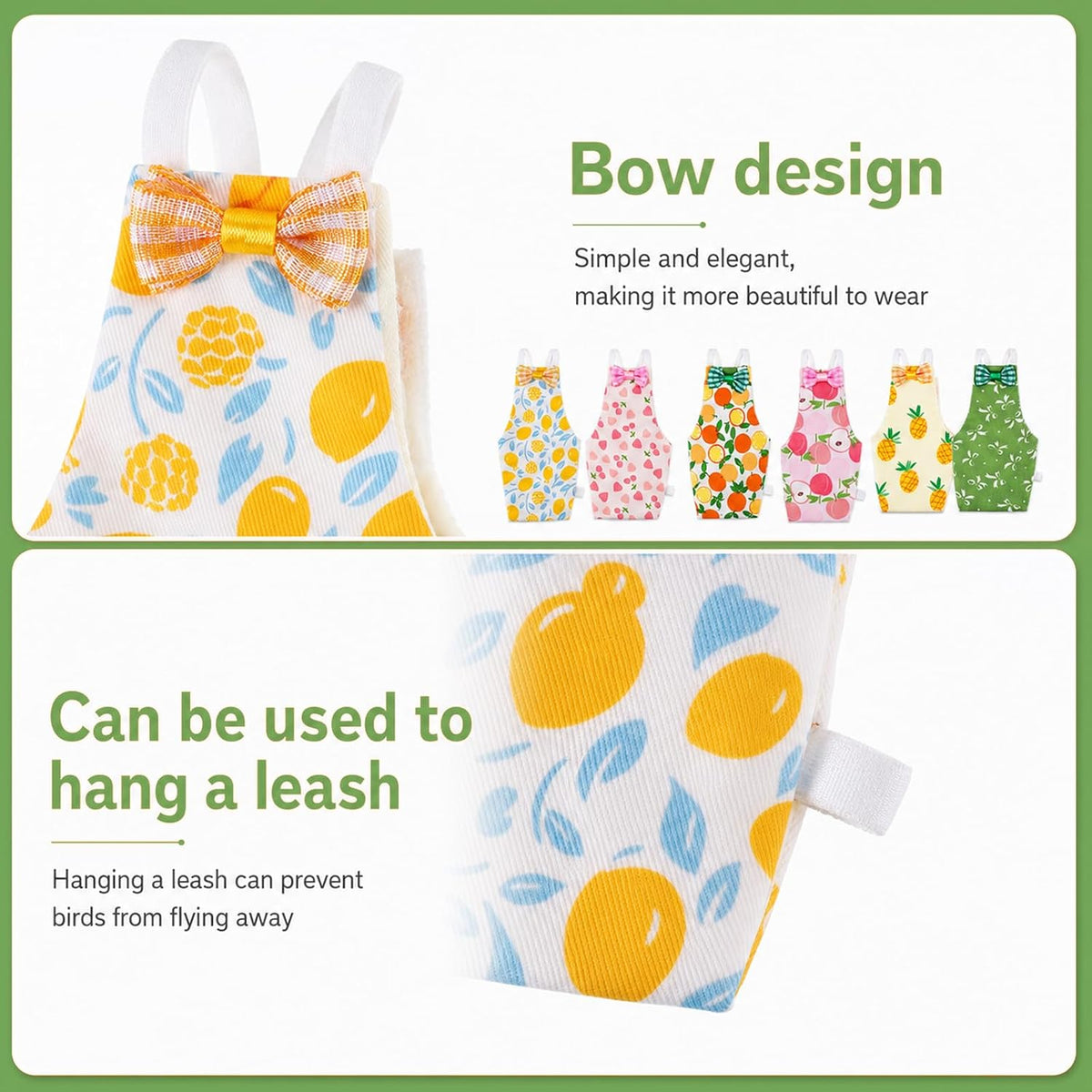 6 Pack Reusable Bird Diapers with 10 Washable Pads - Image 5