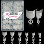 Ranrose short oval nail tips front view product packaging