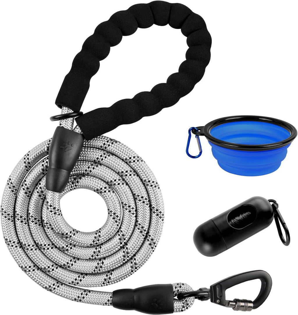 BARKBAY Dog Leashes for Large Dogs Heavy Duty Dog Leash 4/5/6 FT with Comfortable Padded Handle and Highly Reflective Threads for Medium Large Dogs Walking Training Running (5FT-1/2'',Pink) - Image 12