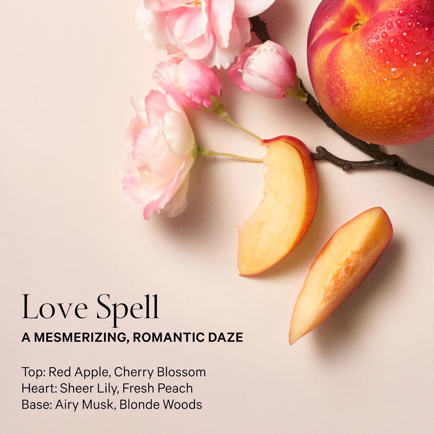 Imported Victoria's Secret Love Spell fruity floral fragrance spray for women.