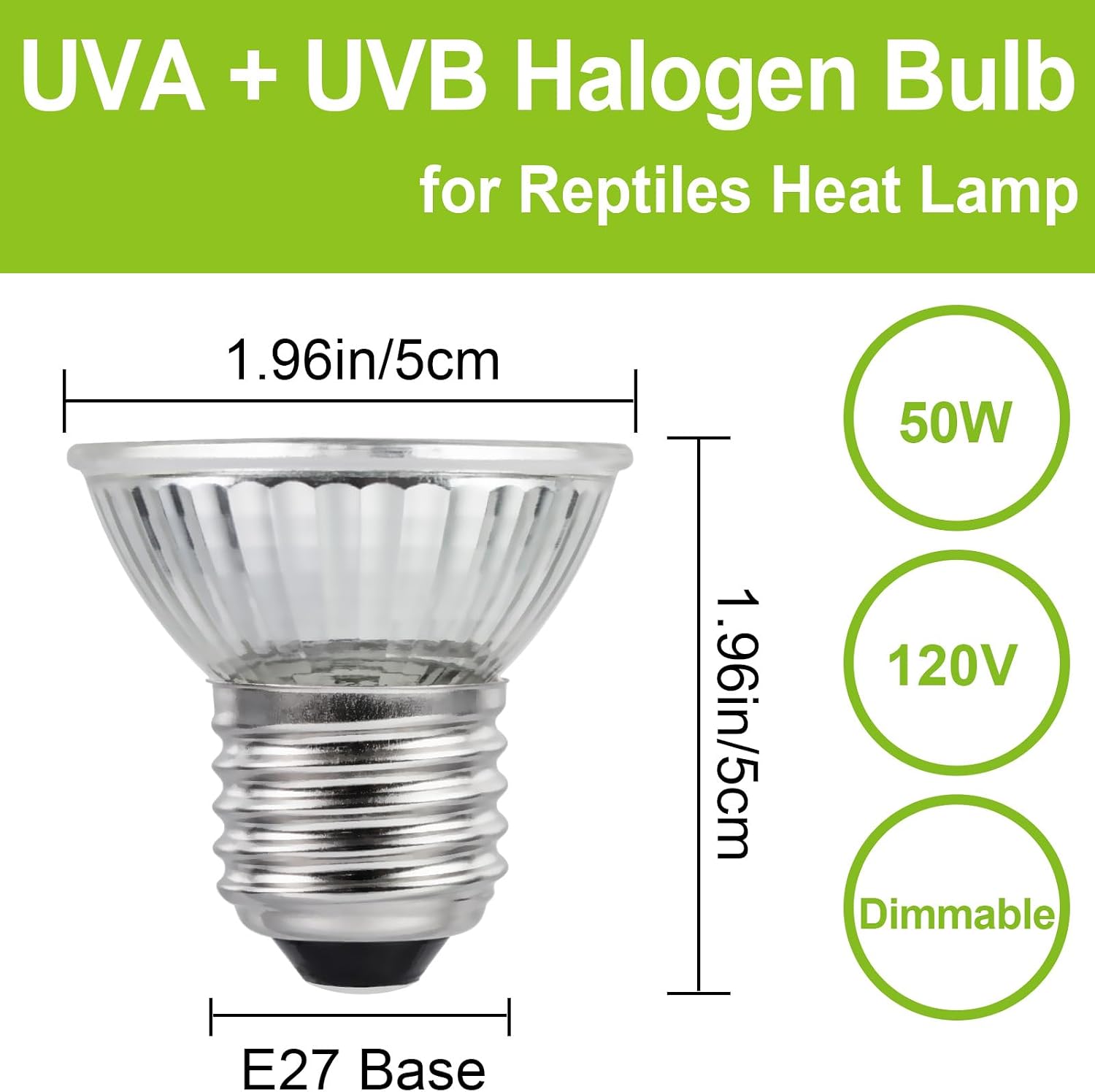 SCNNC fifty watt heat lamp replacement bulb pack of four for turtles.