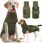 Dog Anxiety Vest with Hoodie,Breathable Dog Thunder Jacket for Thunderstorms,Fireworks,Vet Visits,Separation,Adjustable Calming Vest for Small Medium Large Dogs,Green,S - Image 12