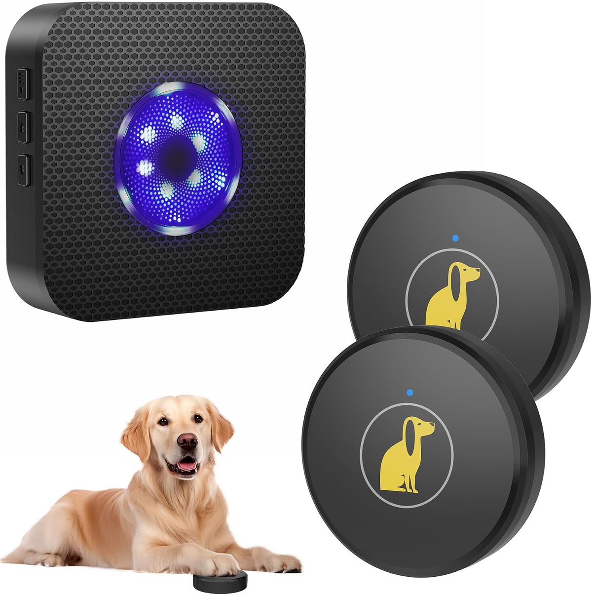 Cangecit TECKNET wireless dog doorbell kit front view