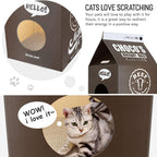 FluffyDream indoor cat condo house package with included catnip