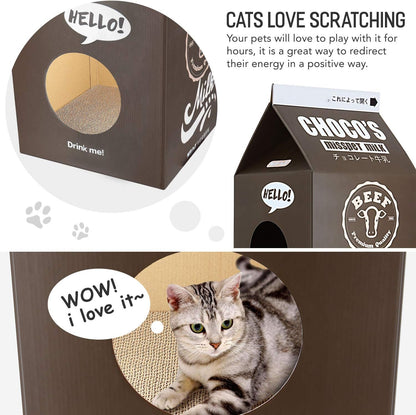FluffyDream indoor cat condo house package with included catnip