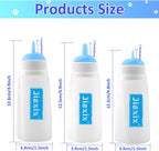 Reusable newborn pet nursing set with interchangeable small medium and large silicone nipples