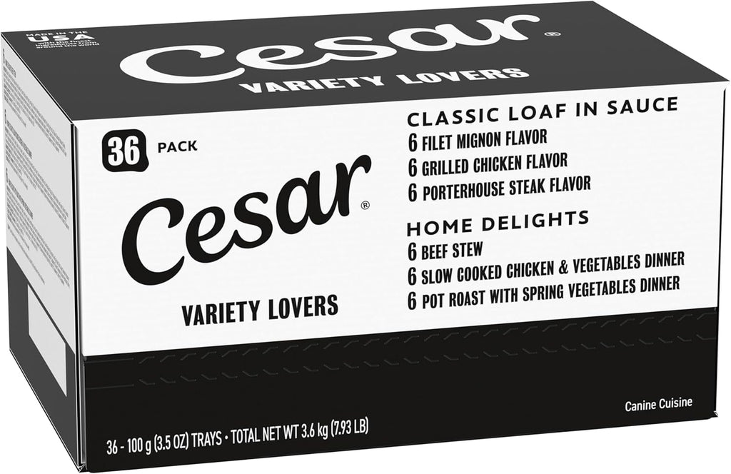 Cesar Wet Dog Food Steak Lovers Variety Pack,Adult,Wet Food for Dogs with Real Meat,3.5 oz Easy Peel Trays,36 Count (Pack of 2) - Image 15