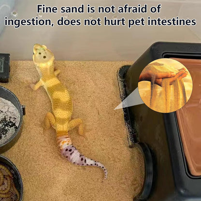 BNOSDM Reptile Sand,2.2lb Bearded Dragons Sands Substrate Bedding,Lizard Yellow Desert Blend Sands for Snakes Geckos Tortoises Turtle Tarantula - Image 7
