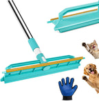 Zuimeng 2-in-1 carpet rake and pet hair remover tool front view