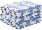 1 Pack 3 Blankets Super Soft Fluffy Premium Cute Elephant Pattern Pet Blanket Flannel Throw for Dog Puppy Cat Blue/Pink/Yellow Small(23x16 inch) - Image 9