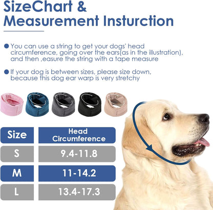 AOFITEE no shake ear wraps for dogs during fireworks and thunderstorms.