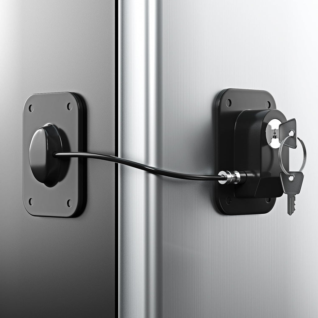 Rormgo refrigerator lock 2 pack front view
