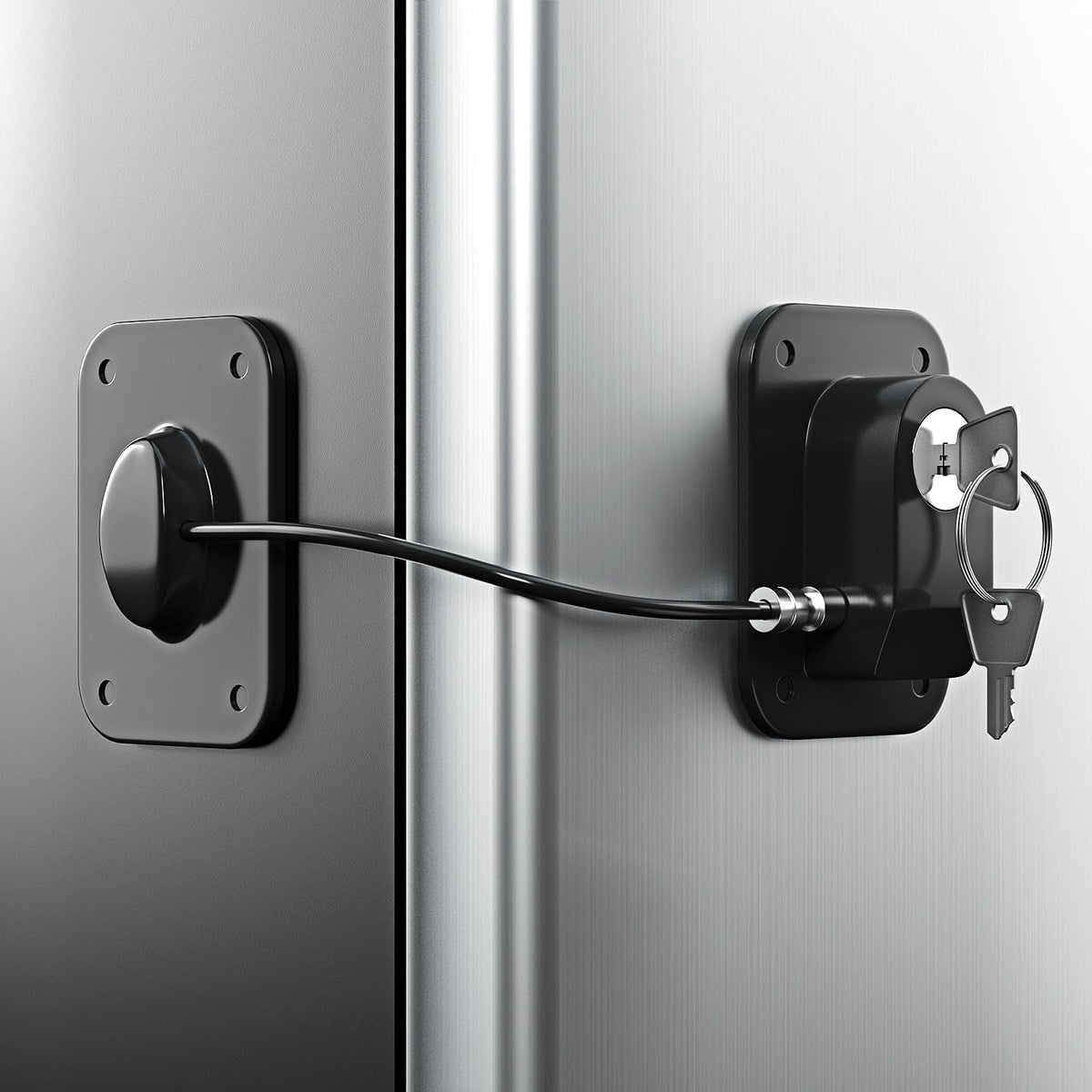 Rormgo refrigerator lock 2 pack front view