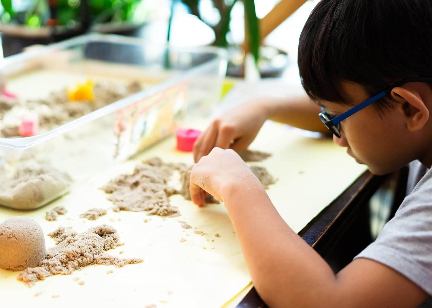 Molded shapes made with Pure Original Ingredients play sand