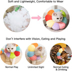 Kudes small pet Elizabethan collar lifestyle shot on a kitten