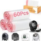 SZEE automatic waste bags sitting next to self cleaning cat litter box