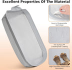 Waterproof and tear resistant polypropylene cat litter pad liners showing snap buckles.
