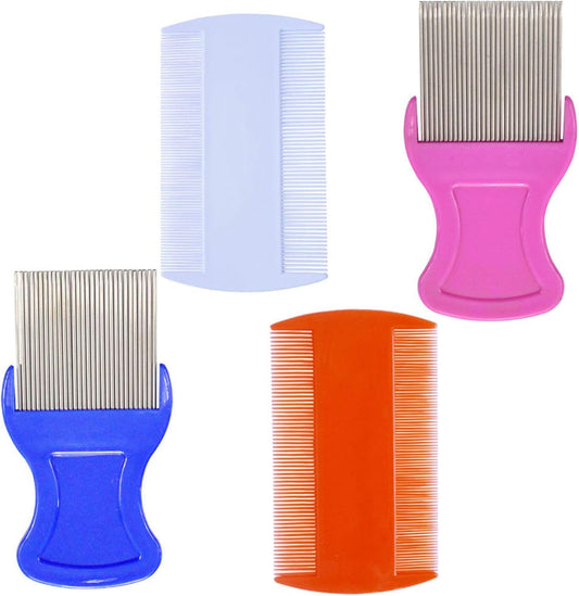 Zyoung 4 piece head hair comb set front view