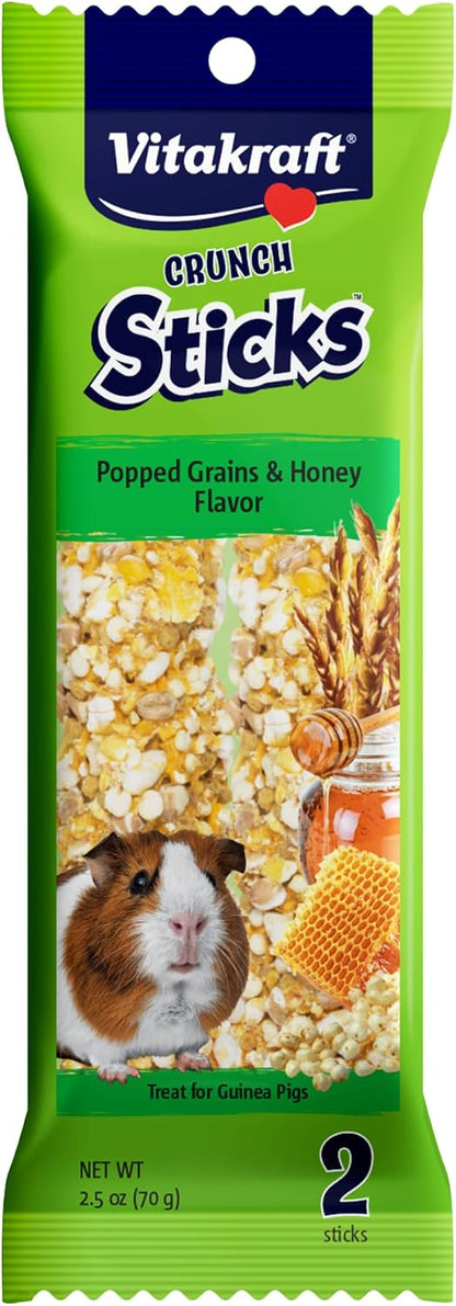 Vitakraft Guinea Pig Fruit & Honey Treat Sticks 2 Pack, 3.5 Ounce, Enriched Snack with Wooden Chew Core for Dental Health - Image 9