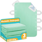 Bunlitent incontinence bed pads with handles front view