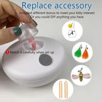 Interactive rechargeable smart pet toy with DIY tail options