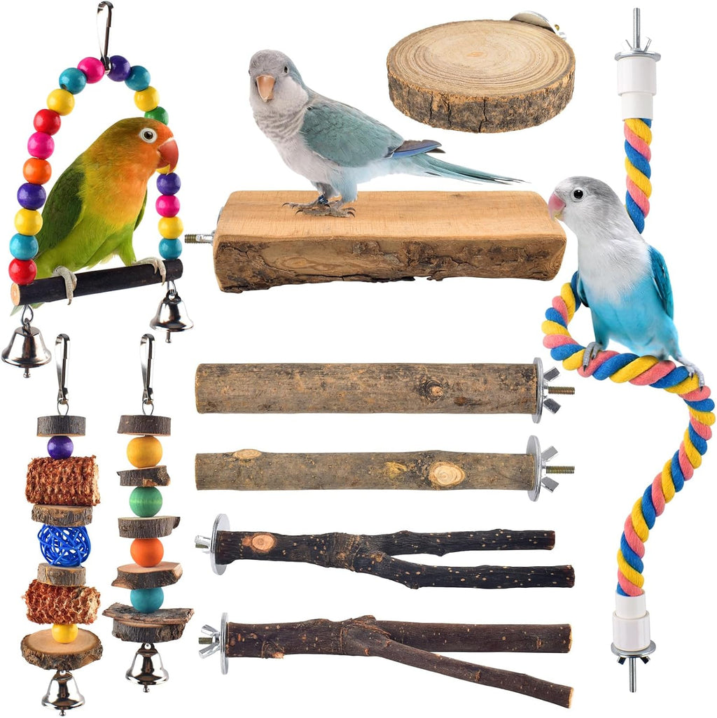 Installation guide for Bissap bird cage perch and swing accessories