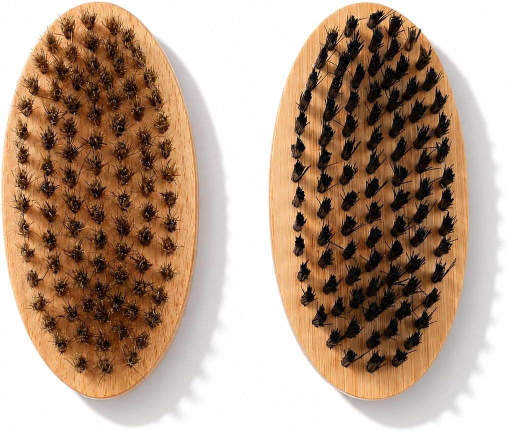 Premium boar bristle and nylon shedding brushes for coat maintenance