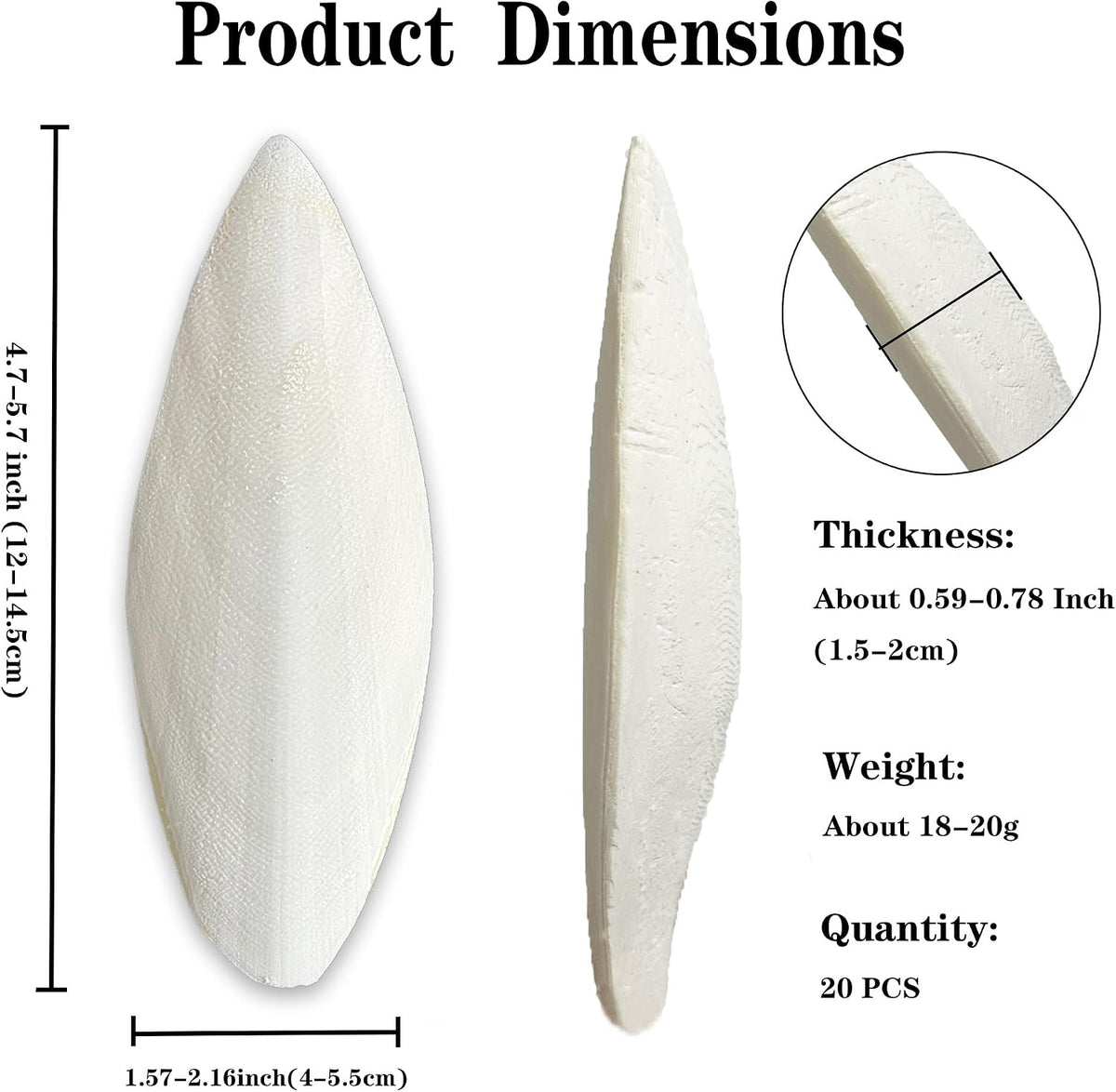 4.7-5.1'' Cuttlebone for Parakeets Cuttlebone for Birds - Natural Cuttlefish Bone Bulk Chew Toy Bird Bites Calcium Stone for Canaries Tortoises,Snails,Reptiles,Parrots,Cockatiel-20PCS - Image 3