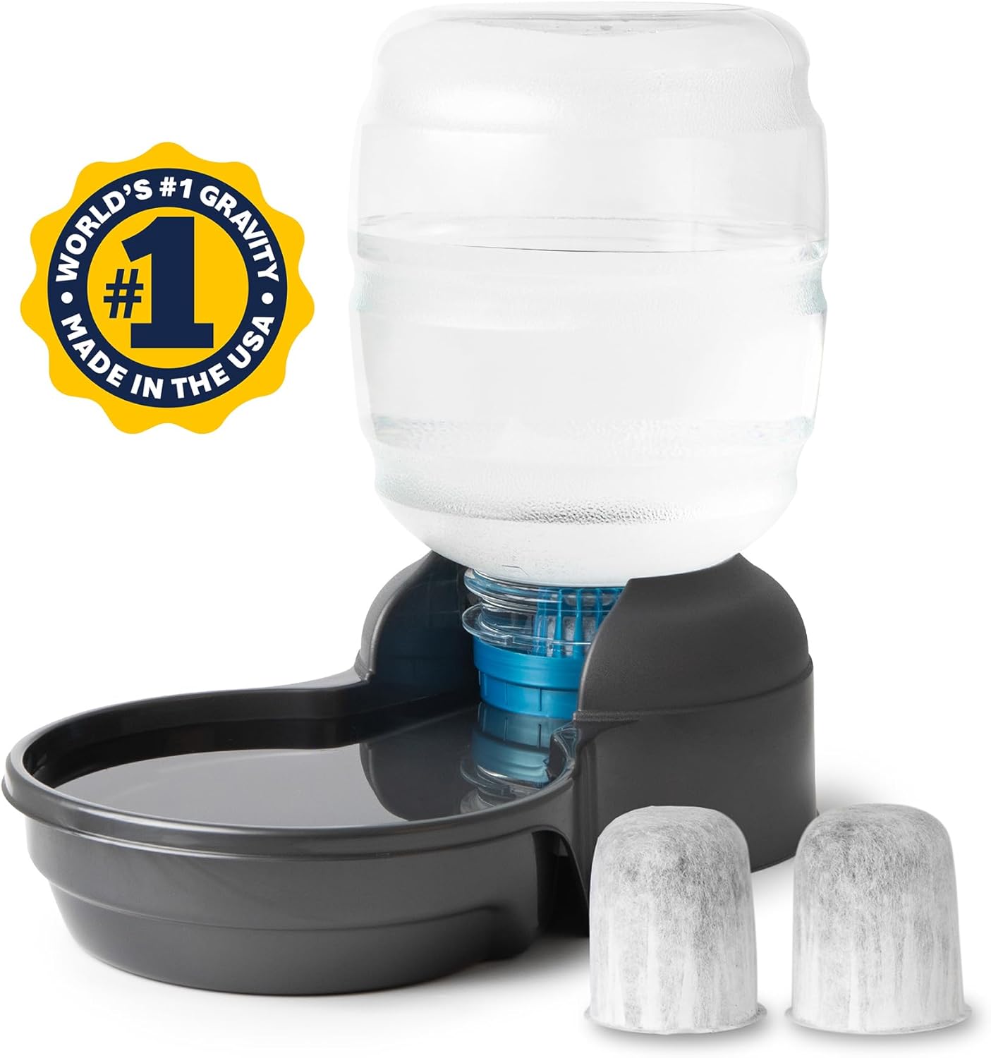 Petmate Replendish Automatic Dog Water Dispenser Gravity Pet Waterer with Microban Protection Base, 100% BPA Free - 4 Gallon, Wide Mouth Bowl, with 2 Extra Filters - Image 11