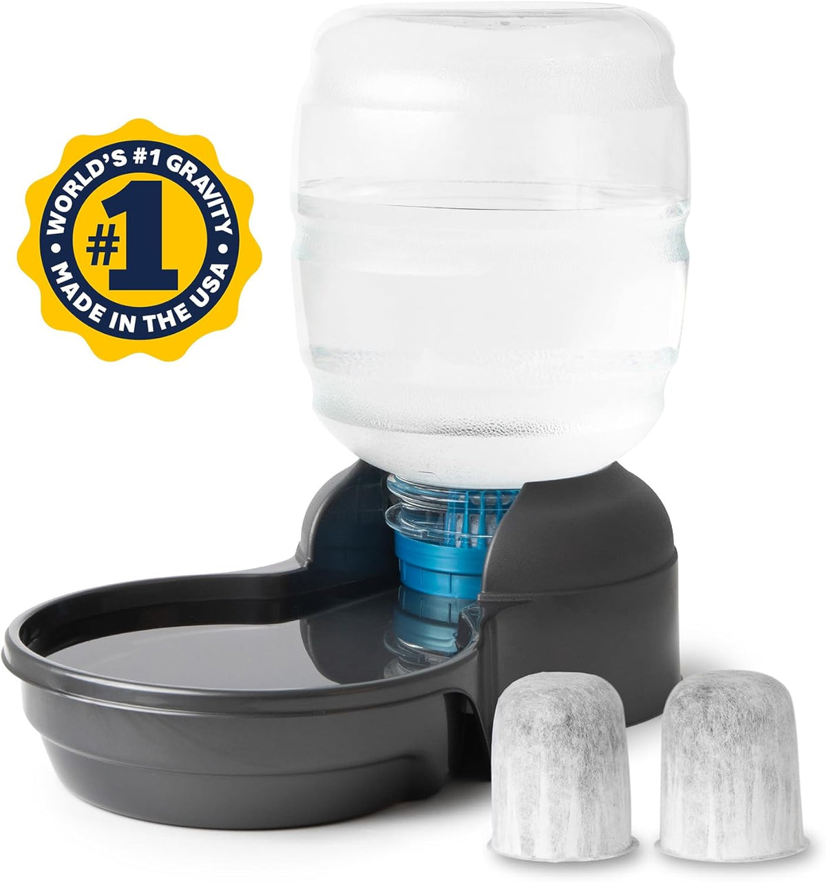 Petmate Replendish Automatic Dog Water Dispenser Gravity Pet Waterer with Microban Protection Base, 100% BPA Free - 4 Gallon, Wide Mouth Bowl, with 2 Extra Filters - Image 11