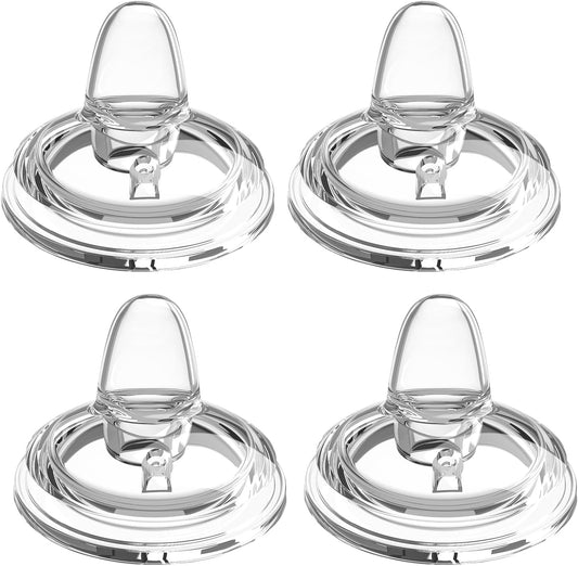 Giftophilia sippy spout nipples front view pack of four for transition bottles