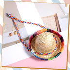 Gtziqa bearded dragon holiday outfit straw sombrero product dimensions view