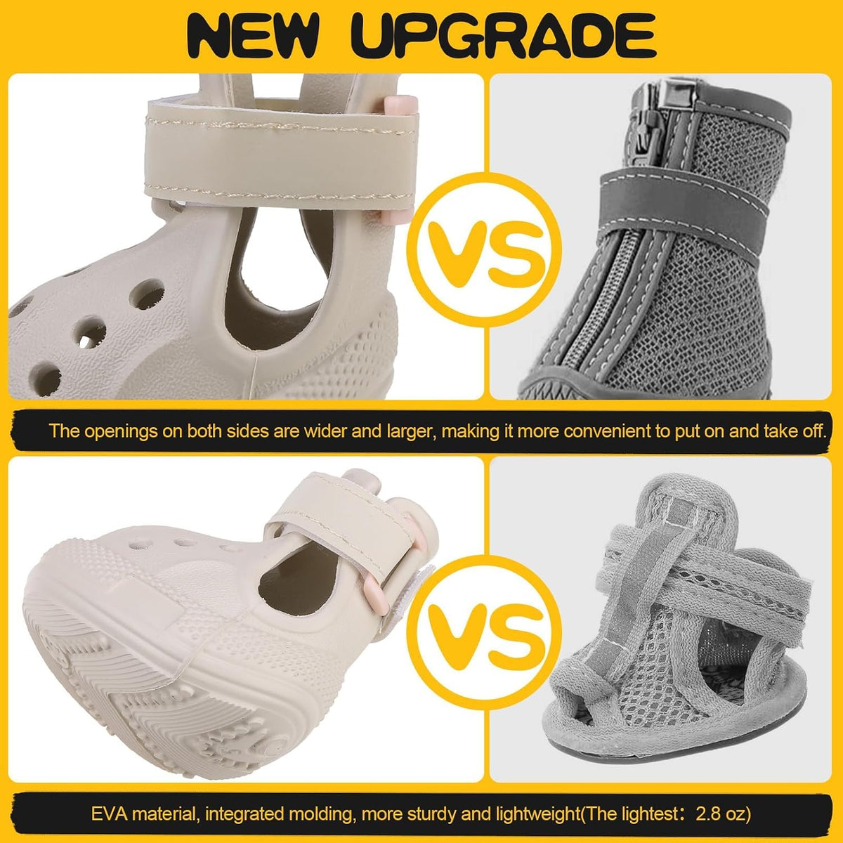 Detailed view of adjustable strap on pet footwear