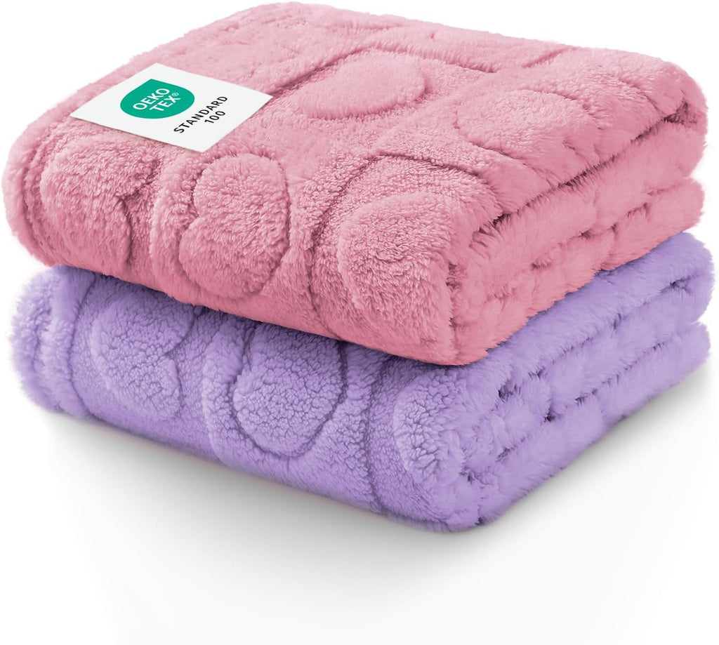 Luciphia Small Dog Blanket Washable Pet Bed Cover Soft Fluffy Puppy Blanket with Premium Fleece 300GSM Cozy Calming Cat Blankets for Indoor Cats Pink 30x20 inch - Image 13
