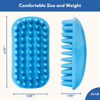 Ergonomic non slip handle design of the Freshly Bailey rubber curry comb
