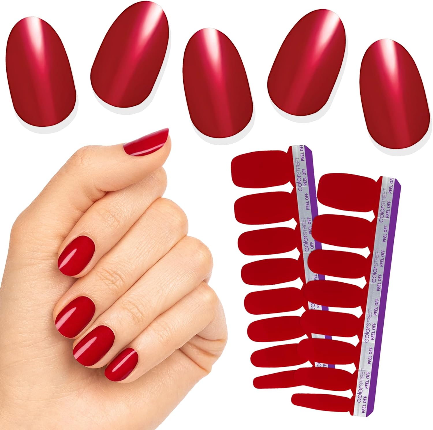Color Street Beijing Beauty nail strips front packaging view