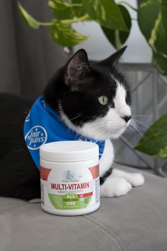 Four Paws Healthy Promise cat supplement 120 count jar
