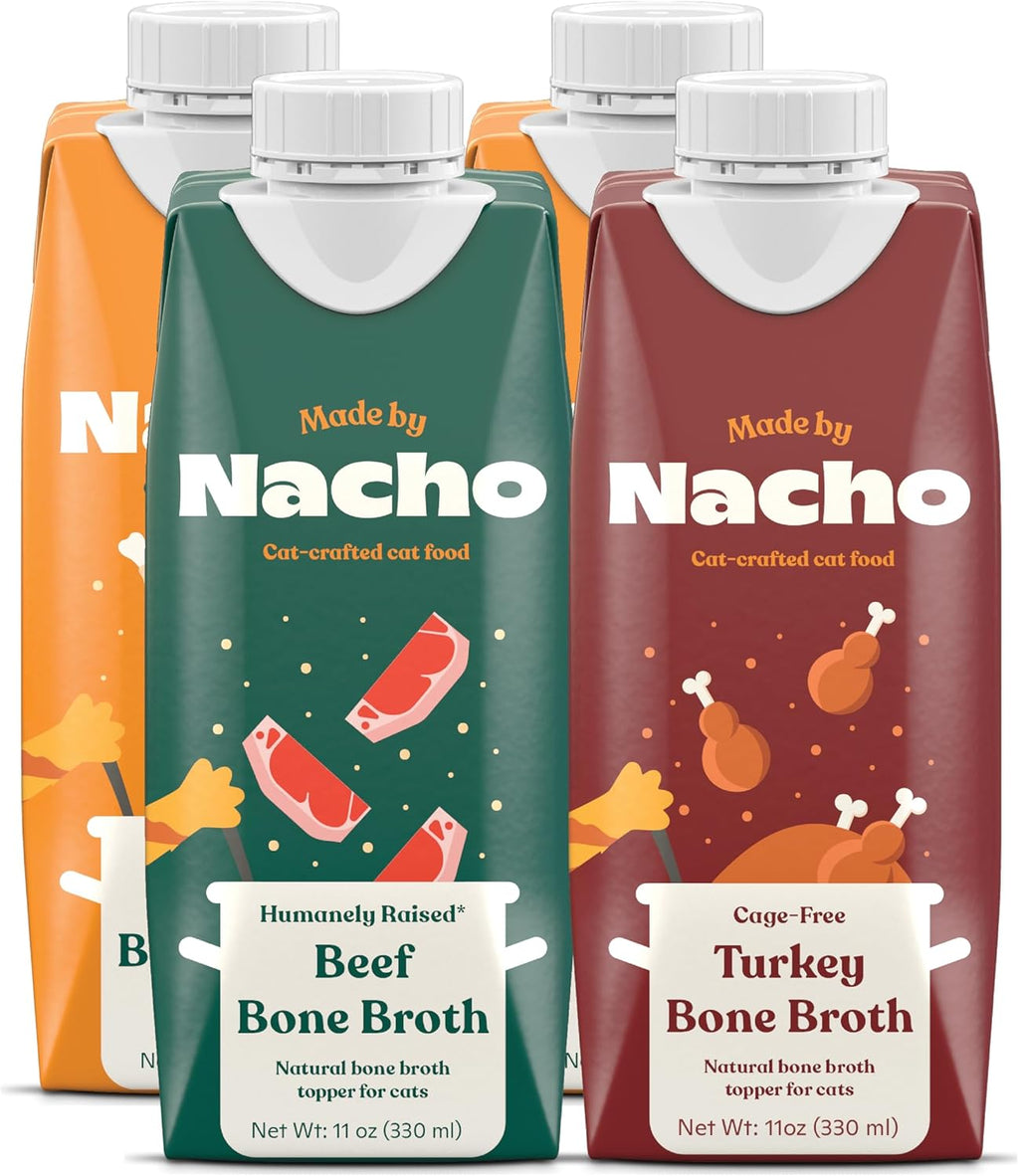 Serving suggestion for Made by Nacho chicken bone broth topper