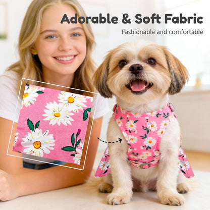 BAEJMJK pink pet dress breathable mesh lining close up detail