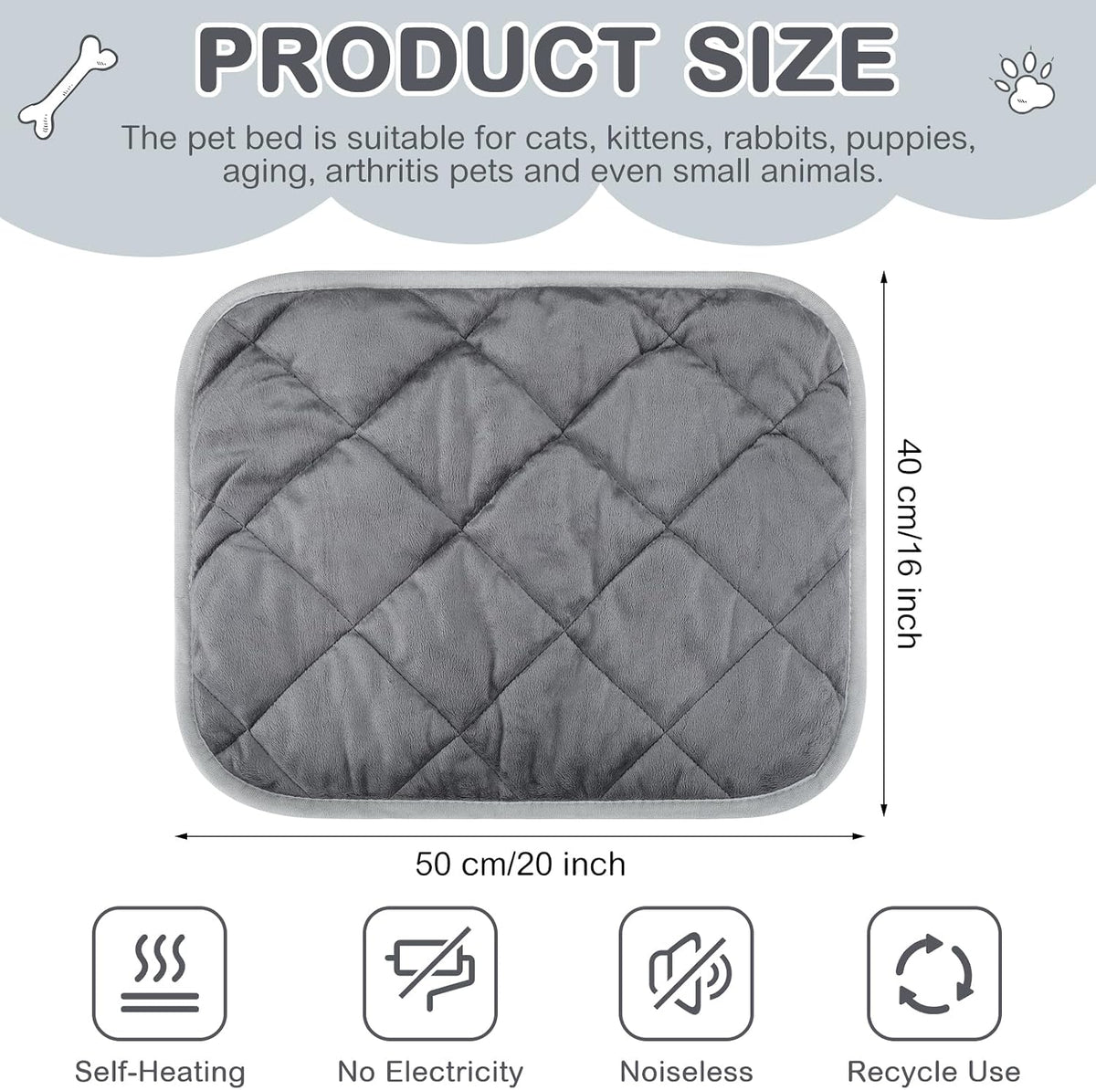 Clysee self warming dog mat five layer material structure diagram