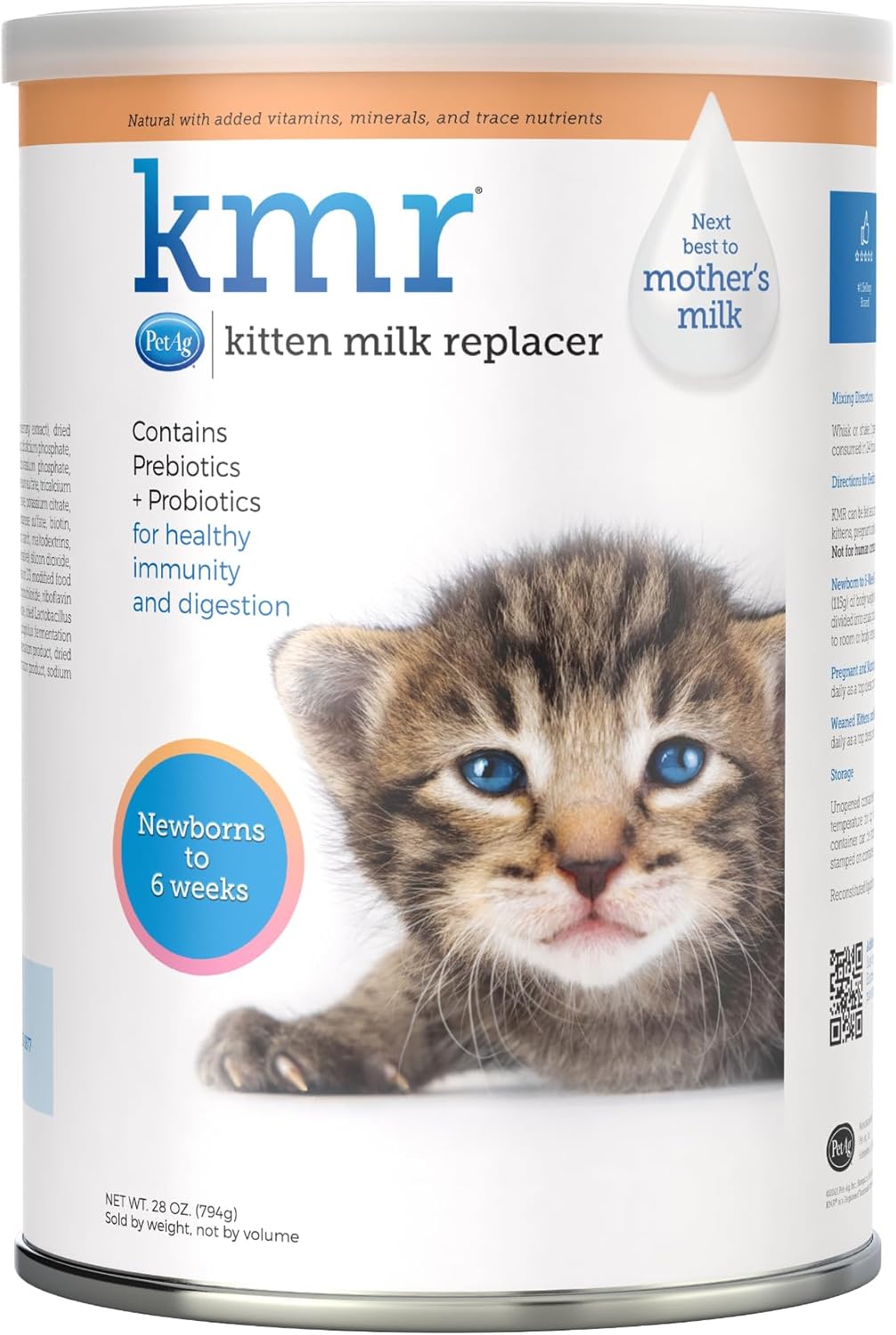 PetAg KMR Kitten Milk Replacer Powder - 12 oz - Powdered Kitten Formula with Prebiotics, Probiotics & Vitamins for Kittens Newborn to Six Weeks Old - Easy to Digest - Image 10