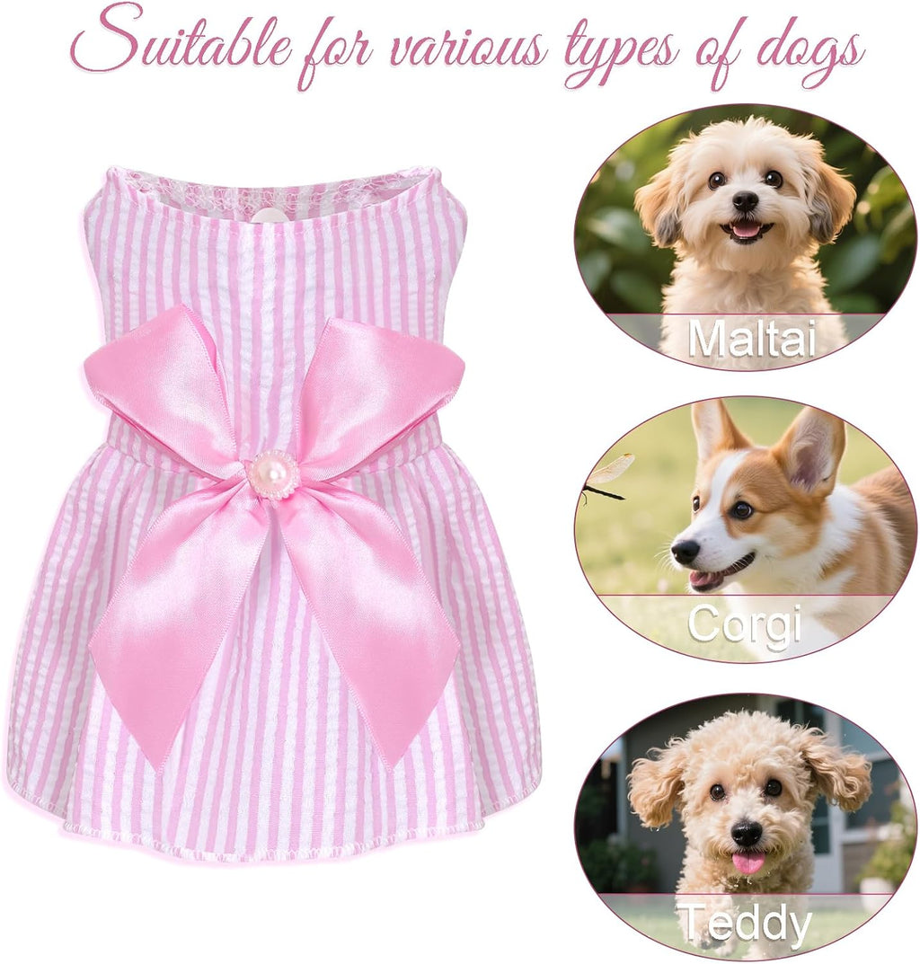 Back view of choyaxo pet dress for small and medium dogs.