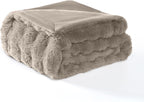 Premium imported water resistant pet blanket displayed in a modern living room setting.