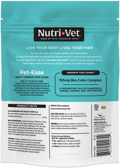 Nutri-Vet Pet-Ease 6 Ounce container showing product texture and details