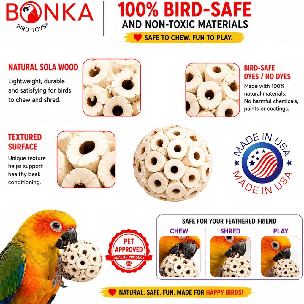 Safe non-toxic natural plant material bird accessories