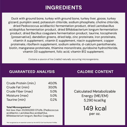 Stella & Chewy's Freeze-Dried Raw Cat Dinner Morsels - Premium Duck & Goose Recipe with 98% Cage-Free Poultry & Organs - Natural Grain-Free Cat & Kitten Food - Made in USA - 8 oz - Image 10
